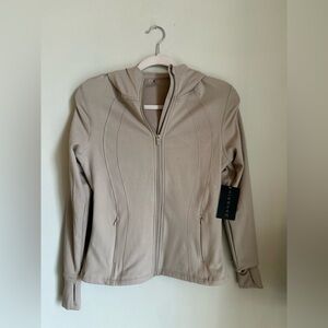 Danskin Winter Tech Hooded Luxe Yoga Jacket Atmosphere XS NWT